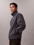 Black Long-Sleeve Nylon Reversible Jacket  Men