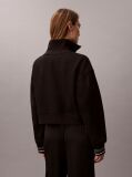 Black French Terry 1/4 Zip Sweatshirt  Women