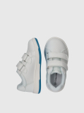 White Low Cut Velcro Sneaker  Kids Unisex
