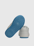 White Low Cut Velcro Sneaker  Kids Unisex