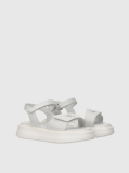 White Velcro Sandal  Girls