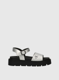 Silver Velcro Sandal  Girls