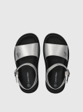 Silver Velcro Sandal  Girls