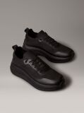 Μαύρο Chunky Sneakers Με Ελαστικό Δίχτυ Στον Αστράγαλο  Άνδρας