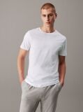 Λευκό Σετ 3 T-Shirts Με Κανονική Λαιμόκοψη - Cotton Classics  Άνδρας