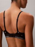 Μαύρο Τριγωνικό Bralette Με Ελαφριά Επένδυση - Icon Cotton Modal  Γυναίκα