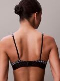 Μαύρο Τριγωνικό Σουτιέν Μπουστάκι - Graphic Monogram Microfibre Stretch  Γυναίκα