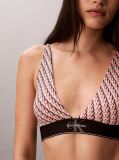 Ροζ Τριγωνικό Σουτιέν Μπουστάκι - Graphic Monogram Microfibre Stretch  Γυναίκα