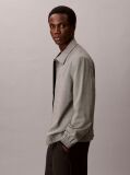 White Wool Houndstooth Blouson Jacket  Men