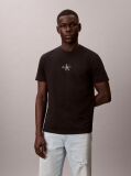 Μαύρο T-shirt Με Μονόγραμμα  Άνδρας