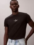 Μαύρο T-shirt Με Μονόγραμμα  Άνδρας
