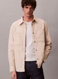 Silver Matty Canvas Relaxed Jacket  Men