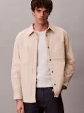 Silver Matty Canvas Relaxed Jacket  Men
