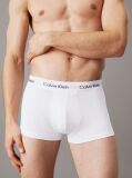 Λευκό Σετ 3 Χαμηλόμεσα Μπόξερ - Cotton Stretch  Άνδρας