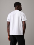 Λευκό Εφαρμοστό T-shirt Από Jersey  Άνδρας