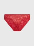 Red Bikini Briefs - Sheer Marquisette  Women