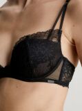 Black Lace Plunge Bra  Women