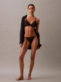 Black Lace and Mesh Thong  Women