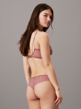 Pink Sheer Lace Brazilian Briefs - CK Instinct  Women