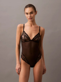 Black Lace and Mesh Bodysuit - CK Instinct  Women