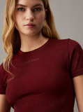 Red Cropped Gym T-shirt  Women