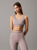 Brown Medium Impact Sports Bra  Women