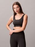 Black Medium Impact Sports Bra  Women