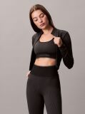 Black Medium Impact Sports Bra  Women