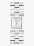 Silver Stainless Steel Square Bracelet Watch  Women