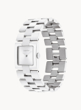 Silver Stainless Steel Square Bracelet Watch  Women
