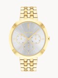 Silver Stainless Steel Gold Watch  Women