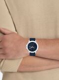 Blue Leather Watch  Men