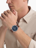 Blue Leather Watch  Men