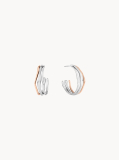 Multi Sculptural Stainless Steel Hoop Earrings  Women