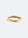 Gold Sculpted Bangle Bracelet  Women