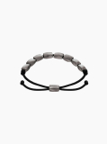 Grey CΚ Metallic Waves Bracelet  Men