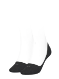 Black Calvin Klein Low-Cut Logo Women's Footie 2 pack  Women
