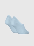 Blue 2 Pack Invisible Socks   Women