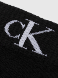 Black 2 Pack Monogram Quarter Socks  Women
