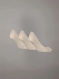 Beige 3 Pack Invisible Socks   Women
