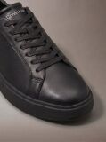 Μαύρο Δερμάτινα Sneakers  Άνδρας