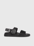Black Logo Jacquard Sandals  Men