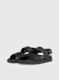 Black Logo Jacquard Sandals  Men