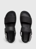 Black Logo Jacquard Sandals  Men