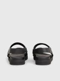 Black Logo Jacquard Sandals  Men