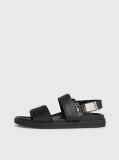 Black Logo Jacquard Sandals  Men