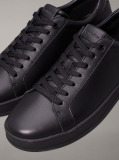 Μαύρο Δερμάτινα Sneakers  Άνδρας