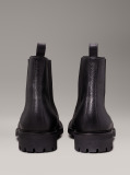 Black Leather Chelsea Boots  Men