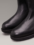 Black Leather Chelsea Boots  Men