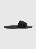 Black Canvas Sliders  Men
